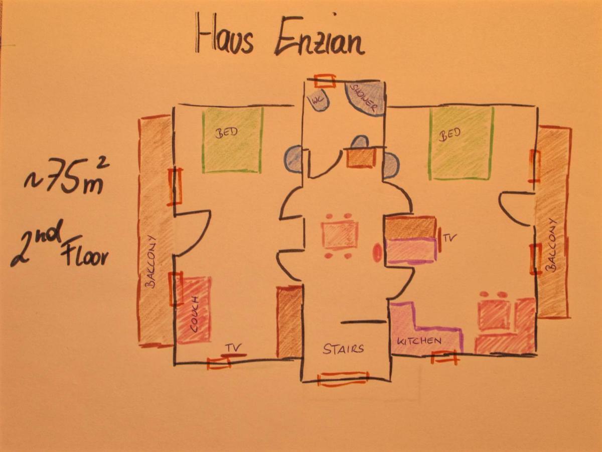 Haus Enzian Apartment Hinterstoder Luaran gambar